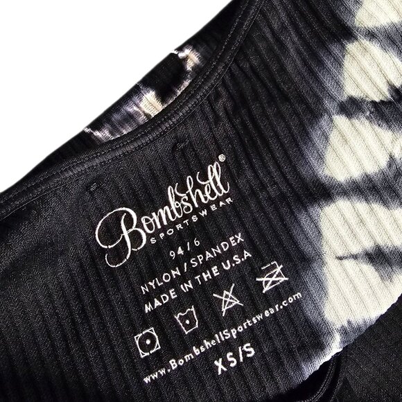 Bombshell Sportswear Dip Dye Seamless Crop Tank, Sports Bra, Strappy, XS/S - Picture 5 of 7